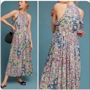 Anthro meadow Rue maxi dress XL